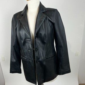 Lamb Skin BLAZER, black